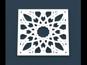 collection of arabic ornament panels cnc 3D Model