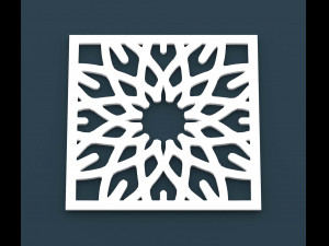 collection of arabic ornament panels cnc 3D-Modell