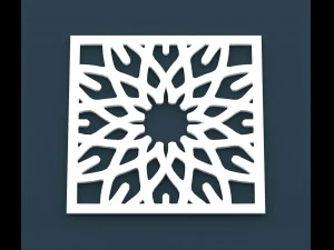 collection of arabic ornament panels cnc 3D Model