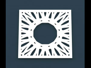 collection of arabic ornament panels cnc 3D Model
