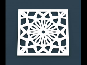 collection of arabic ornament panels cnc 3D-Modell