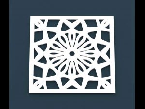 collection of arabic ornament panels cnc 3D Model