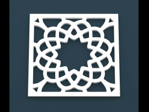 collection of arabic ornament panels cnc 3D Model