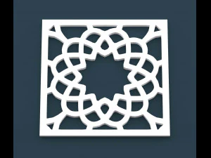 collection of arabic ornament panels cnc 3D Model
