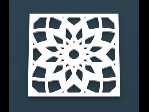 collection of arabic ornament panels cnc 3D Model