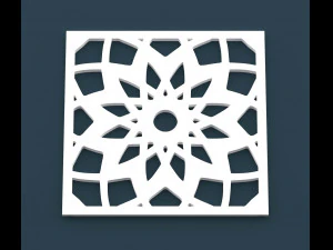 collection of arabic ornament panels cnc 3D Model