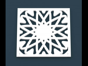 collection of arabic ornament panels cnc 3D Model