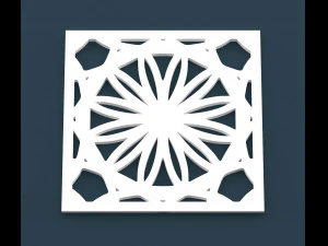 collection of arabic ornament panels cnc 3D Model