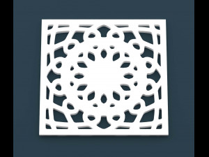 collection of arabic ornament panels cnc 3D Model