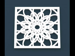 collection of arabic ornament panels cnc 3D Model