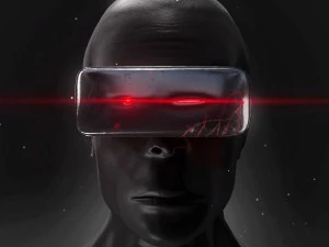 schwarzes Gesicht - Mann 3D Modell