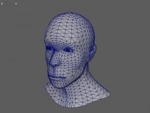 black face - man Model 3D