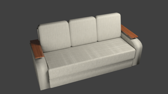 simple sofa 3D मॉडल .c4d .max .obj .3ds .fbx .stl .blend 