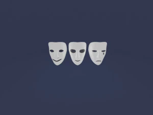 theatrical masks 3D Model