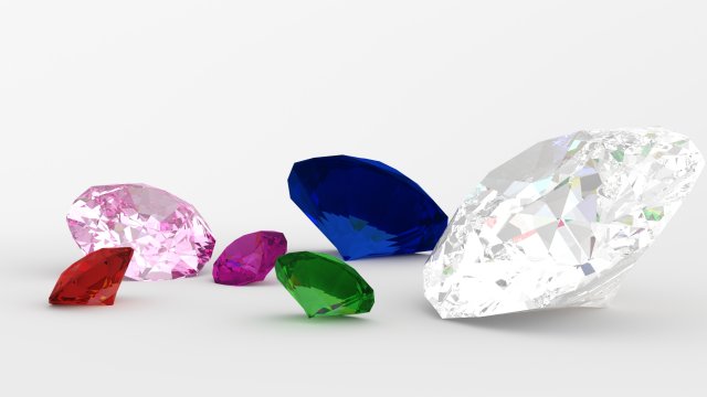 gems 3D Model .c4d .max .obj .3ds .fbx .stl .blend 