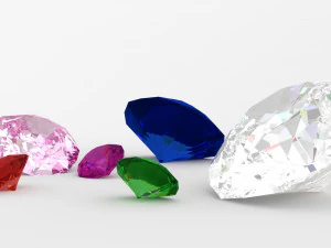 драгоценные камни 3D Модель