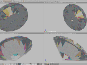 saucer with diamonds 3D मॉडल