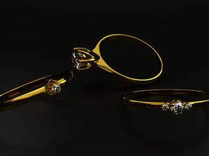 три кольца 3D Модель