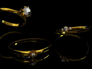 three rings 3Dモデル