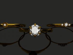 three rings 3Dモデル
