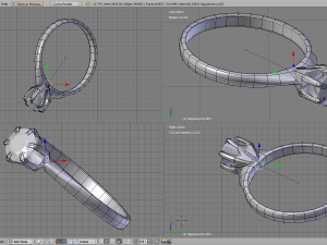 three rings 3Dモデル
