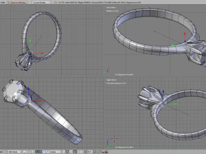 tr&ecirc;s an&eacute;is Modelo 3D