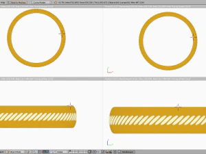 tran&ccedil;a de luz de anel Modelo 3D