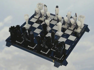 Schach f&uuml;r echte M&auml;nner 3D Modell