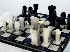 chess for real men Modello 3D