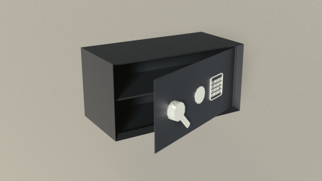 home safe Modelo 3D .c4d .max .obj .3ds .fbx .stl .blend 