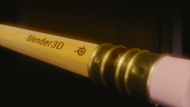 pencil blender 3Dモデル .c4d .max .obj .3ds .fbx .stl .blend 