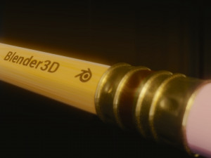pencil blender 3D मॉडल