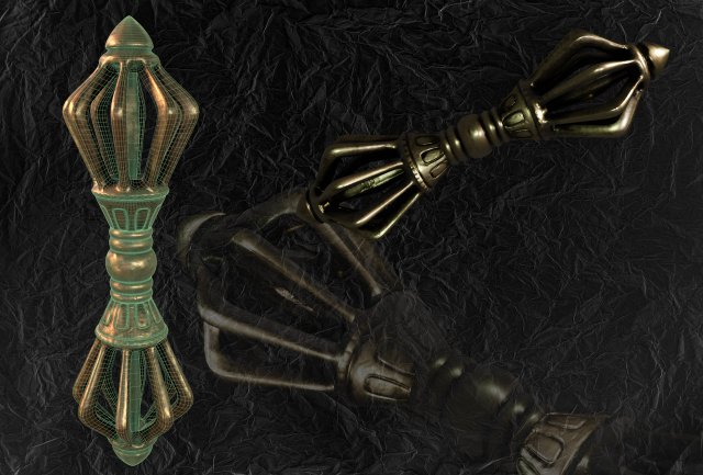 vajra Modelo 3D .c4d .max .obj .3ds .fbx .stl .blend 