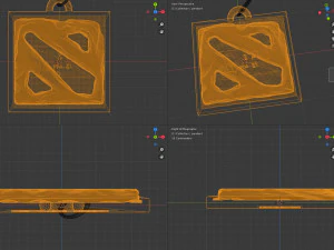 дота 2 кулон 3D Принт Модель