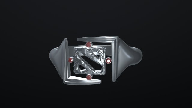 womens ring dota 2 3D-printmodel .c4d .max .obj .3ds .fbx .stl .blend 