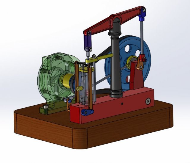 steam engine Model Cetak 3D .c4d .max .obj .3ds .fbx .stl .blend 