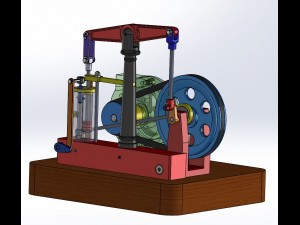 steam engine Model Cetak 3D