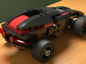 lego 8669 fire spinner 360 3D 모델