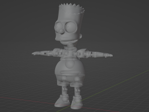 Bart Simpson Articulated Figure 3D 打印模型