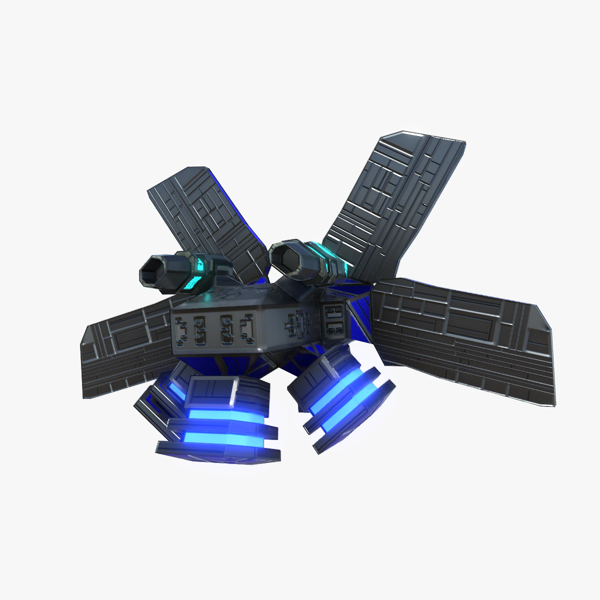 anti gravity drone 3D Model .c4d .max .obj .3ds .fbx .stl .blend 