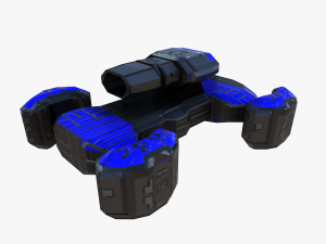 assault tank drone 3D मॉडल