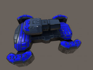 assault tank drone 3D मॉडल