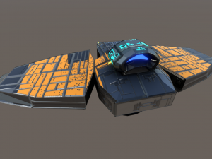 interceptor drone 3D मॉडल