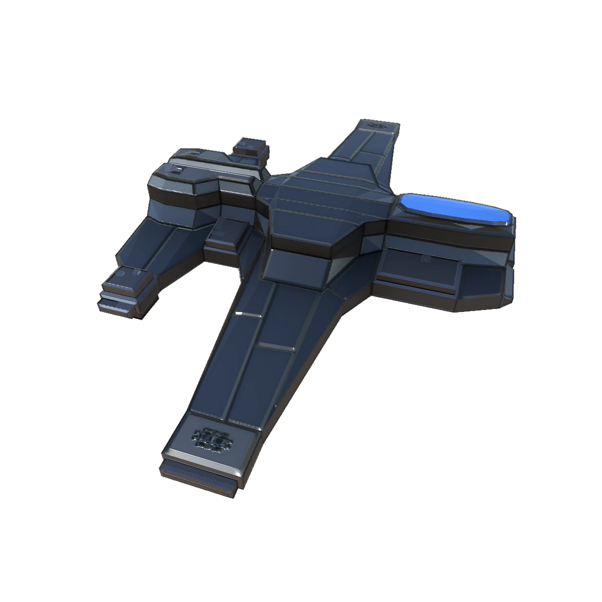 scout ship 3D Model .c4d .max .obj .3ds .fbx .stl .blend 