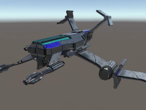 космічний винищувач 3D Модель