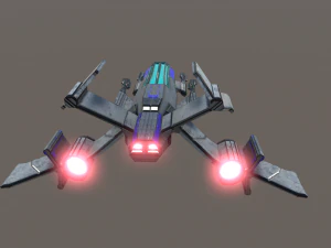 космічний винищувач 3D Модель
