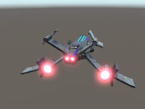 космічний винищувач 3D Модель