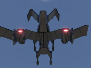 космічний винищувач 3D Модель