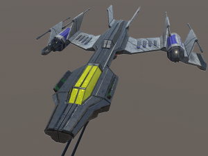 light space fighter Modelo 3D