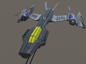 light space fighter 3D Model